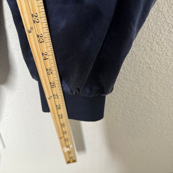 LILYSILK 100% Mulberry Silk Cargo Jogger Pants Navy Blue Women’s Size 10 - Picture 8 of 11